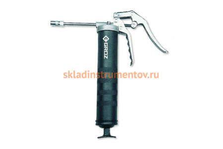 Шприц пистолетного типа со стальной трубкой и насадкой 100мм GROZ GR43050 - G5R/PRO/B