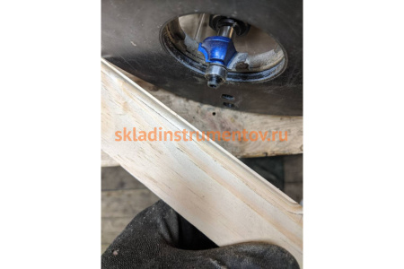 Фреза кромочная калевочная №1 ПРОФЕССИОНАЛ (22.2х9х50.2 мм; R4.8 мм; хвостовик 8 мм; ВК6) Зубр 28700-22.2