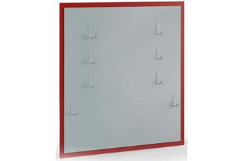 Открытый пожарный щит, металлический цельный, без комплекта 1200х1100х25мм СПЕЦ ОГН-ЩИТОМС