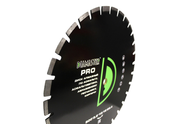 Диск сегментный по асфальту PRO (500х25.4х3.6х10/16 мм; 30Z) DIAMASTER 001000297 Диск сегментный по асфальту PRO (500х25.4х3.6х10/16 мм; 30Z) DIAMASTER 001000297