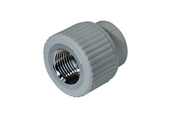 Комбинированная муфта Энкор PPRC ф 20 мм х 1/2 ВР 50/200 серая 44050