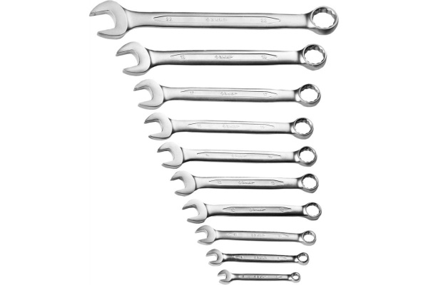 Набор комбинированных гаечных ключей 6-22мм, 10шт Зубр ПРОФИ 27028-H10