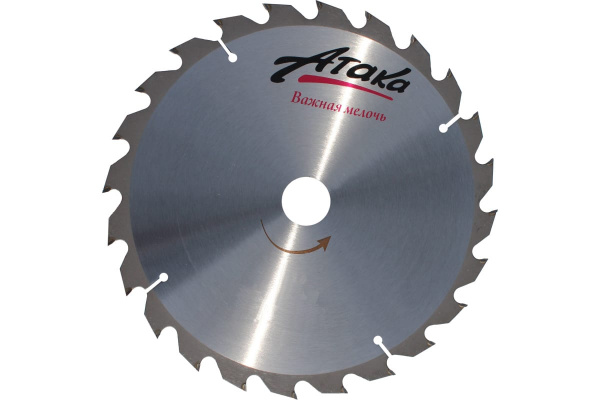 Диск пильный по дереву (500х50 мм; 100T; ч/рез) АТАКА 8079770