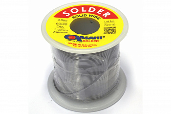 Припой (1 мм, 0.5 кг, Sn60/Pb40, без флюса) ASAHI 00-00001192