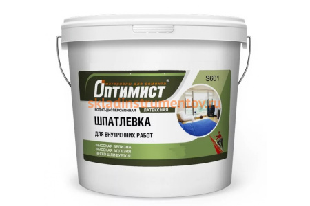 Шпатлевка для внутренних работ S601 18 кг Оптимист 00-00001518