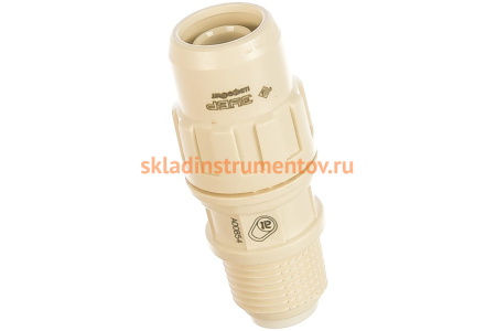 Муфта соединительная "ШиреФит" (16 мм; 1/2") для трубопровода Зубр 51461-16-1/2