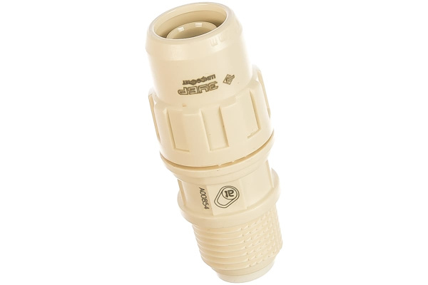 Муфта соединительная "ШиреФит" (16 мм; 1/2") для трубопровода Зубр 51461-16-1/2