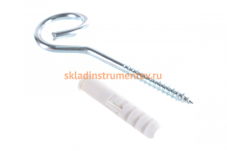 Распорный дюбель Зубр МАСТЕР с шурупом-кольцом, 12 х 60 / 8 х 135 мм, 15 шт 30695-12-60