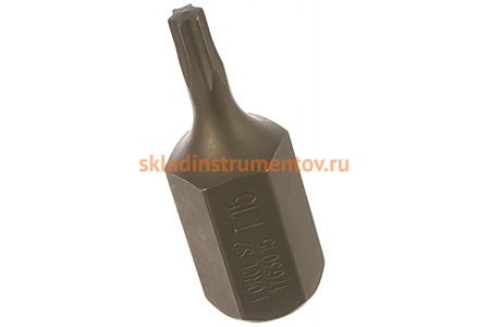 Бита Torx с отверстием 5-ти лучевая (TS15; 25 мм; 1/4) FORCE 12F2515