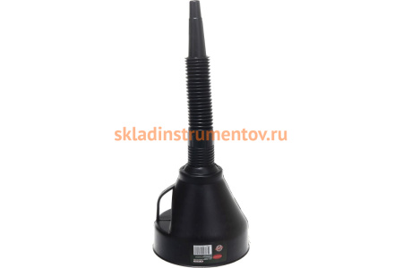 Пластиковая воронка с гибким носиком и фильтром Rockforce d130мм, L-350мм RF-887F01