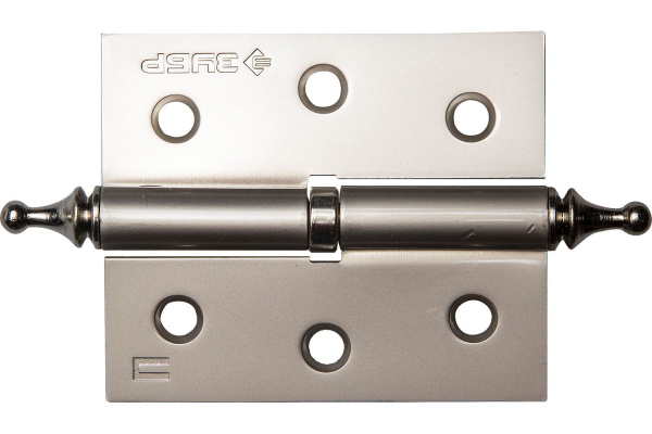 Дверная разъемная петля Зубр Эксперт 1 подшипник цвет матовая никель PN правая с крепежом 75x63x2.5 мм 2 шт. 37605-075-4R