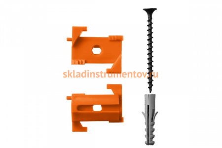 Набор ЗУБР Винт-Н25 СКШМ в комплекте с дюбелем и саморезом, 25 шт 30955-Н25