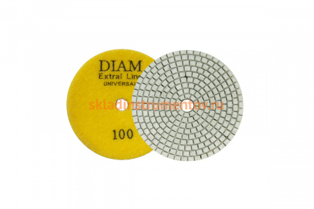 Круг алмазный гибкий шлифовальный Extra Line Universal №100 (100х2.5 мм; сухая/мокрая) DIAM 000673
