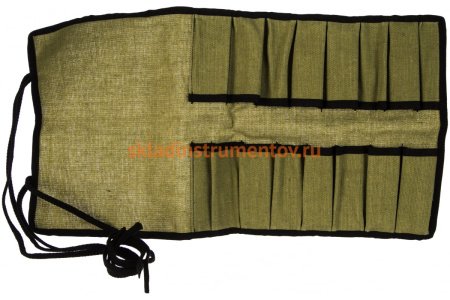 Тканевая сумка-скрутка для стамесок Петроградъ 16 карманов М00006311