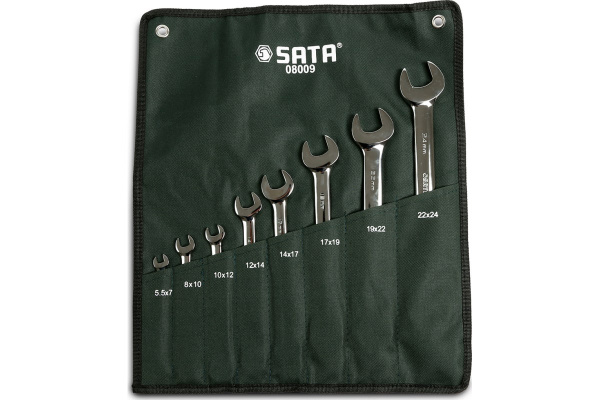 Набор рожковых ключей 8шт Sata 08009