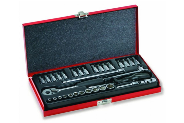 Набор торцевых головок с битами, квадрат 1/4, 33 предмета CIMCO 11 3104