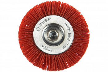 Щетка дисковая (75 мм; нейлоновая проволока с абразивным покрытием) для дрели ЗУБР 35161-075_z02