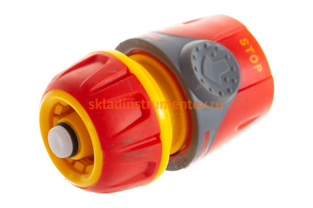 Соединитель пластмассовый с автостопом 1/2" Premium Grinda 8-426429