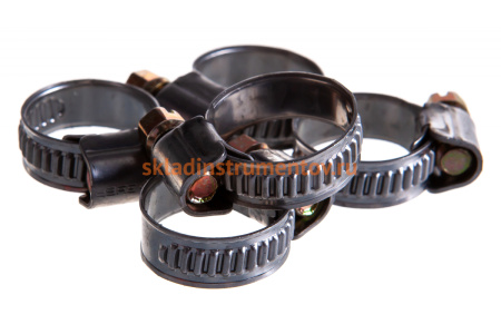 Хомуты Зубр ЭКСПЕРТ нерж. сталь накатная лента 9мм 12-20мм 5шт 3787-12-20