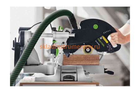 Торцовочная пила с механизмом протяжки FESTOOL KAPEX KS 120 REB-Set-MFT 576663