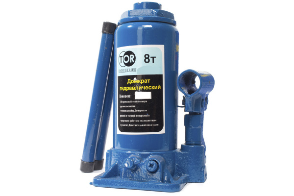 Гидравлический домкрат TOR ДГ-8 г/п 8 т в пластиковом кейсе 1006115