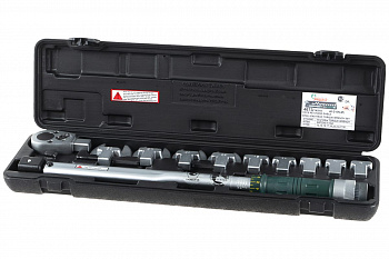 Динамометрический ключ с набором рожковых насадок Hans 13-30, 40-200 Nm, 1/2" 4673