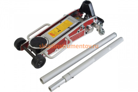 Домкрат подкатной алюминиевый, г.п. 2 т., высота мин. 87 мм, макс. 446 мм. JTC SJ2000
