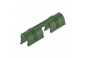 Универсальные зажимы для крепления пленки к каркасу парника PALISAD d12мм, 20 шт, зеленые 64429