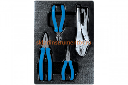 Ложемент для набора съемников стопорных колец 9-42144GP, PVC KING TONY 844214420B