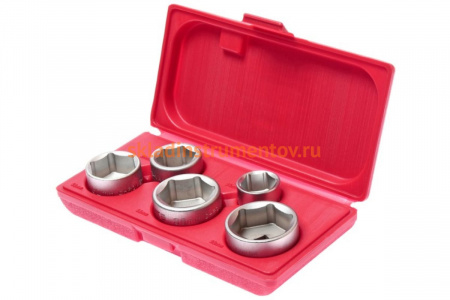 Набор съемников масляного фильтра "чашка" (5 предметов, кейс) JTC 4665