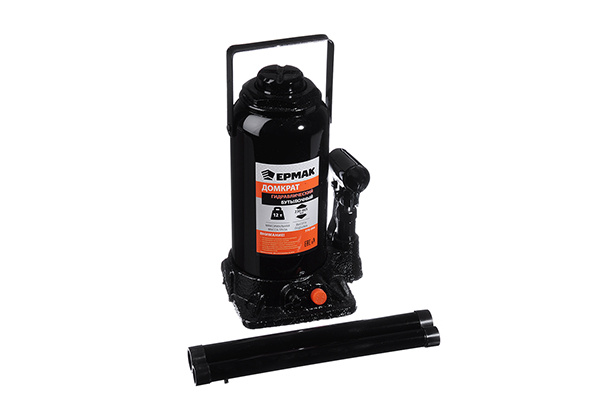 Гидравлический бутылочный домкрат ЕРМАК 12 т, 230-465 мм 770-094
