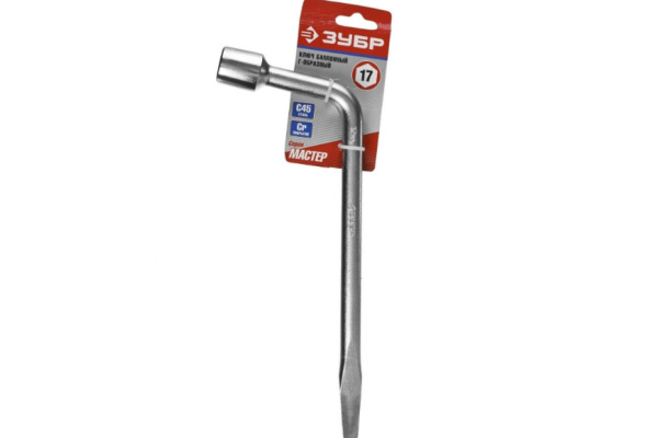Баллонный Г-образный ключ Зубр МАСТЕР 17 мм 2753-17_z02