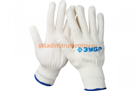 Трикотажные перчатки ЭКСПЕРТ ЗУБР, 12 класс, размер L-XL, 11450-XL