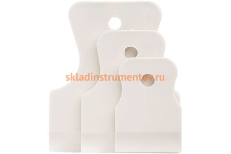 Набор шпателей 40-60-80мм, белая резина, 3шт СИБРТЕХ 85803