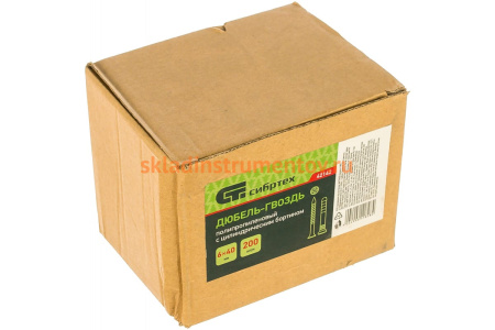 Дюбель-гвоздь СИБРТЕХ 6х40мм 200шт 42142