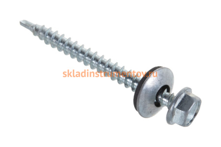 Саморезы Зубр для крепления кровельных материалов к деревянной обрешетке, оцинкованные, 4,8x50мм, 250шт 4-300315-48-050