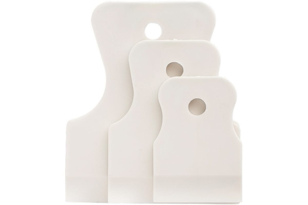 Набор шпателей 40-60-80мм, белая резина, 3шт СИБРТЕХ 85803