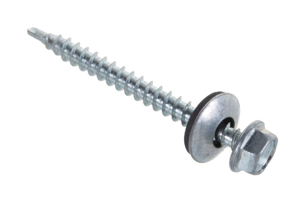 Саморезы Зубр для крепления кровельных материалов к деревянной обрешетке, оцинкованные, 4,8x50мм, 250шт 4-300315-48-050