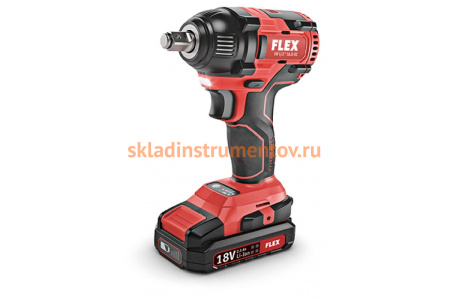 Двухскоростная аккумуляторная ударная дрель-шуруповерт FLEX IW 1/2'' 18.0-EC 438308