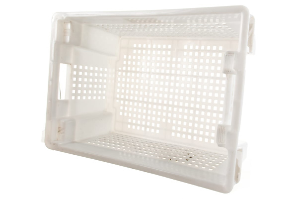 Белый ящик п/э 600х400х200, вес 1,4 кг Тара.ру 01722