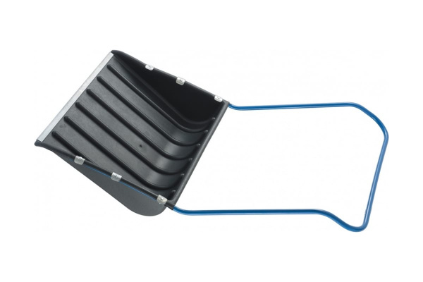 Пластиковый скрепер для снега с П-образной ручкой 750х550х1.3мм, металлическая окантовка СИБРТЕХ Россия 61593