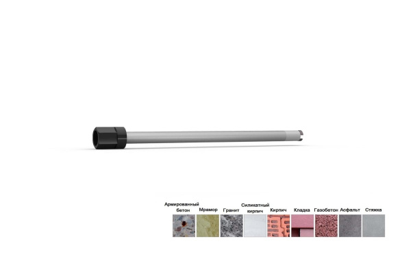 Коронка алмазная HSP-N (62х450 мм; 1 1/4 UNC) Rothenberger FF47062