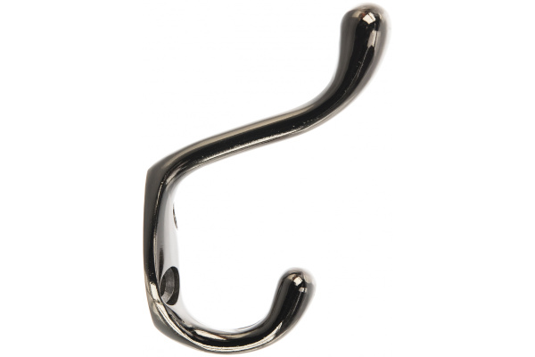 Мебельный крючок JET 586 двухрожковый, алюминий, черный никель CQ586A.002NP99