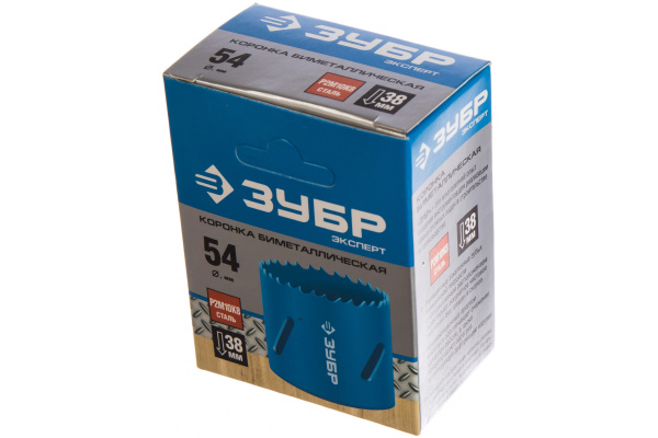 Коронка "ЭКСПЕРТ" биметаллическая (54 мм) Зубр 29531-054_z01