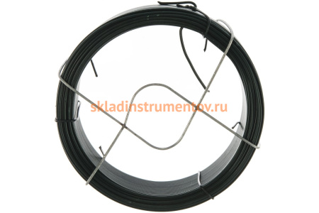 Проволока с ПВХ покрытием СИБРТЕХ зеленая 1,2мм длина 50м 47771