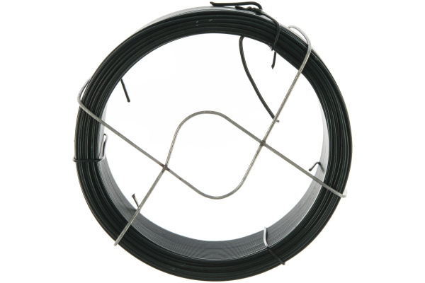 Проволока с ПВХ покрытием СИБРТЕХ зеленая 1,2мм длина 50м 47771