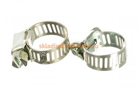 Стальные хомуты Зубр МАСТЕР с просечной лентой ПЛ-8, 10-16мм, 200шт 37803-10-16-200