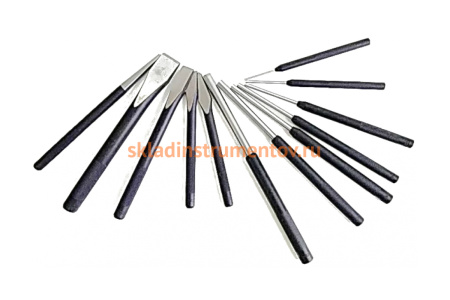 Набор: 3 зубила, 7 пробойников, 1 керн, 1 крейцмейсель 12 предметов FORCE 51229