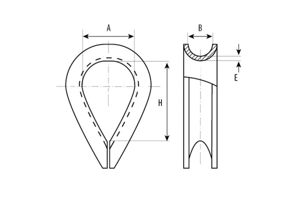 Коуш DIN 6899 оцинкованный 20 шт. (10 мм; ТФ5) Зубр 4-304495-10 Коуш DIN 6899 оцинкованный 20 шт. (10 мм; ТФ5) Зубр 4-304495-10