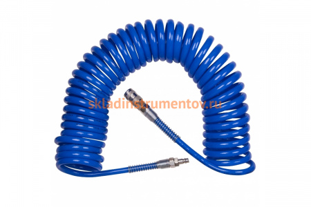 Шланг пневматический спиральный высокого давления (8x12 мм; 10 м) KING TONY 79962-10